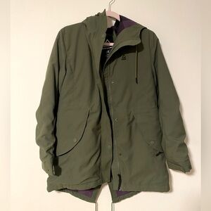 Ripzone Fall Coat, army green